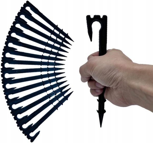 50szt Kołki do Agrowłókniny 20cm Mocujące Przeciw Kretom i Chwastom 50szt Kołki do Agrowłókniny 20cm Mocujące Przeciw Kretom i Chwastom