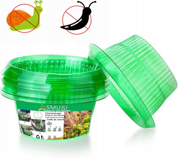 15x Obroża Ślimakowa Ø24cm Zielona Ochrona Roślin Sałata Kapusta