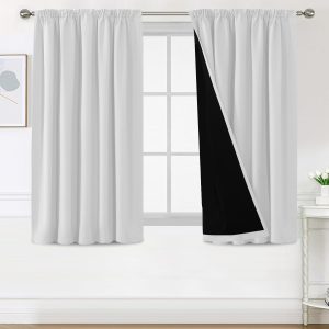Zasłony Zaciemniające BellaHills Termiczne 2szt 145x140cm Taśma Marszcząca