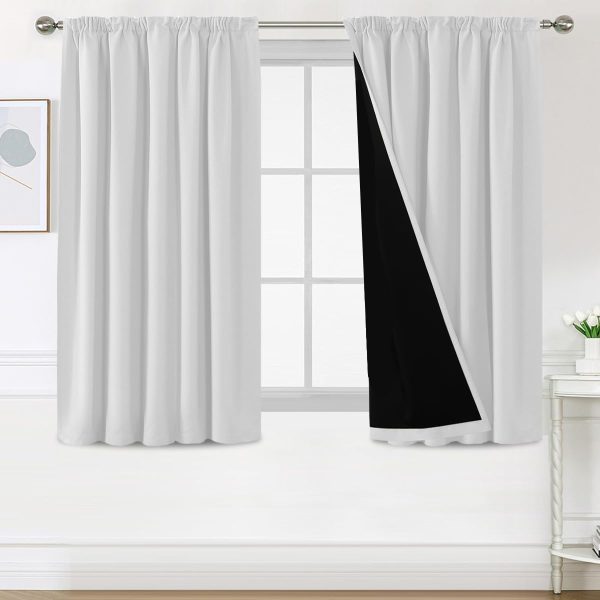 Zasłony Zaciemniające BellaHills Termiczne 2szt 145x140cm Taśma Marszcząca