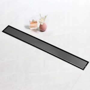Odpływ Prysznicowy Podłogowy SaniteModar 120cm Czarny z Filtrami