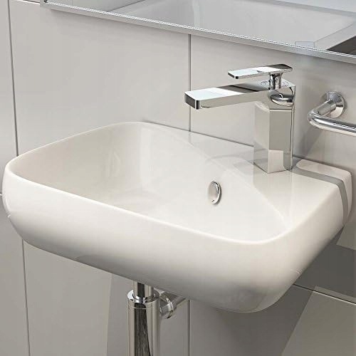 Mała Umywalka 45x28x13cm Biała Waschbecken24 Mała Umywalka 45x28x13cm Biała Waschbecken24