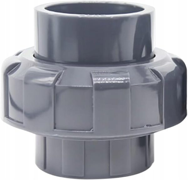 Złączka PVC 50 mm mufowa do rur wodnych akwarium stawu hydraulika Złączka PVC 50 mm mufowa do rur wodnych akwarium stawu hydraulika