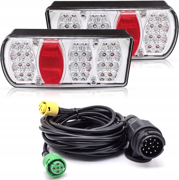 Lampy LED do Przyczepy 12/24V 13-PIN 5m 7w1 E-Mark Lampy LED do Przyczepy 12/24V 13-PIN 5m 7w1 E-Mark