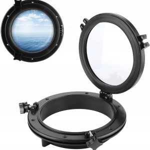 Okno do Łodzi 10" Czarne Portlight GAESHOW