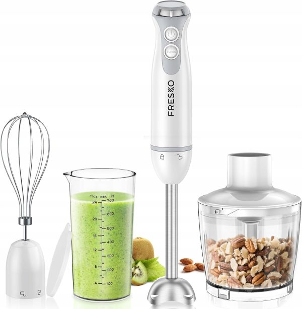 Blender Ręczny FRESKO 4w1 1000W Rozdrabniacz 500ml