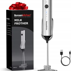 Spieniacz do Mleka USB Ręczny Stalowy Bonsenkitchen